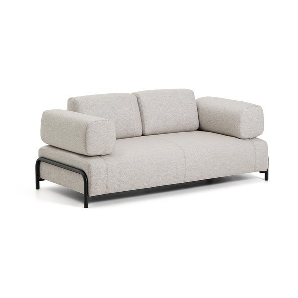 Pelēkbēšs modulārais dīvāns 200 cm Compo – Kave Home-image-2