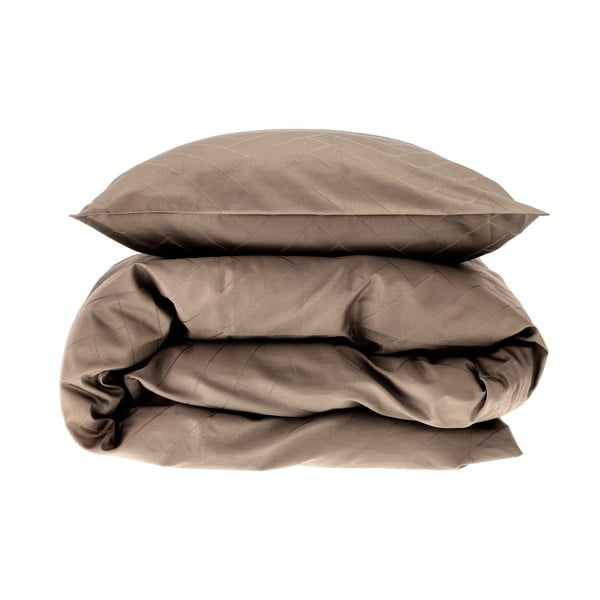 Pelēkbrūna vienguļamā damasta gultas veļa 140x220 cm Tiles – Södahl-image-4