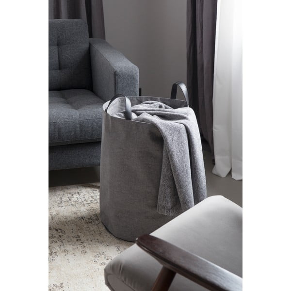 Pelēks veļas grozs Bigso Box of Sweden Bin, 69 l-image-1