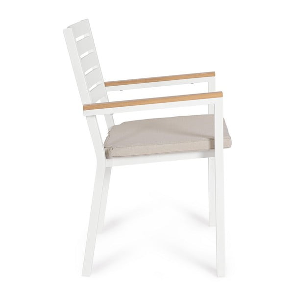 Balti metāla dārza krēsli (4 gab.) Henna – Bizzotto-image-2