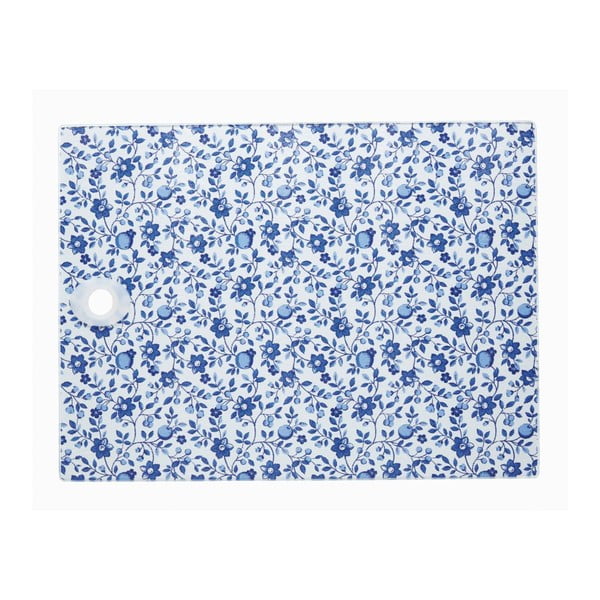 Griezējdēlis Zils ziedu raksts, 40x30 cm