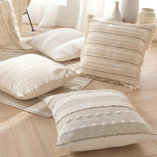 Kokvilnas dekoratīvais spilvens 60x60 cm Atlas – douceur d'intérieur-image-1