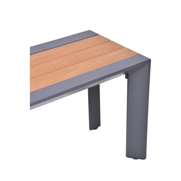 Tumši pelēks/brūns metāla dārza sols Silea – Garden Pleasure-image-1