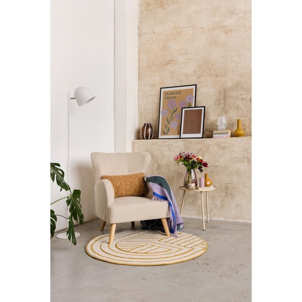 Bēšs atpūtas krēsls ar atzveltni Noemye – Bonami Selection-image-1