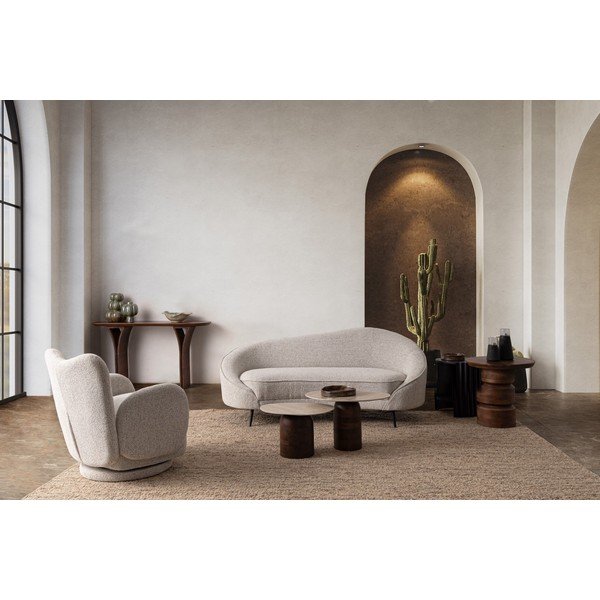 Gaiši pelēks grozāms atpūtas krēsls Harper – Bizzotto-image-1