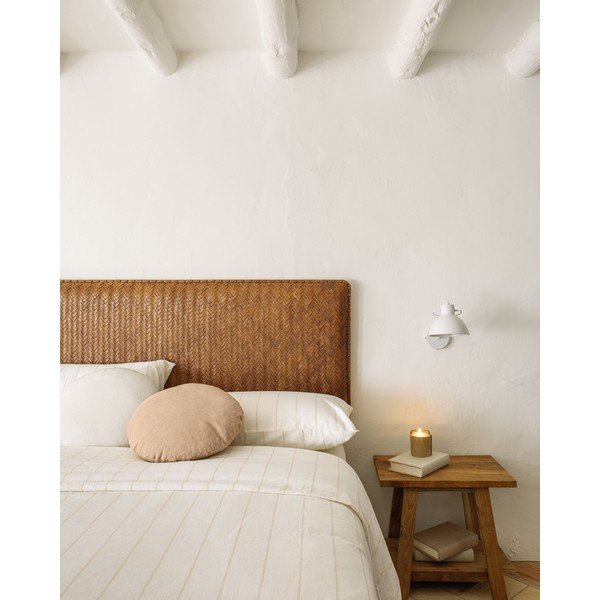 Brūns ādas gultas galvgalis 163x60 cm Natesa – Kave Home-image-3