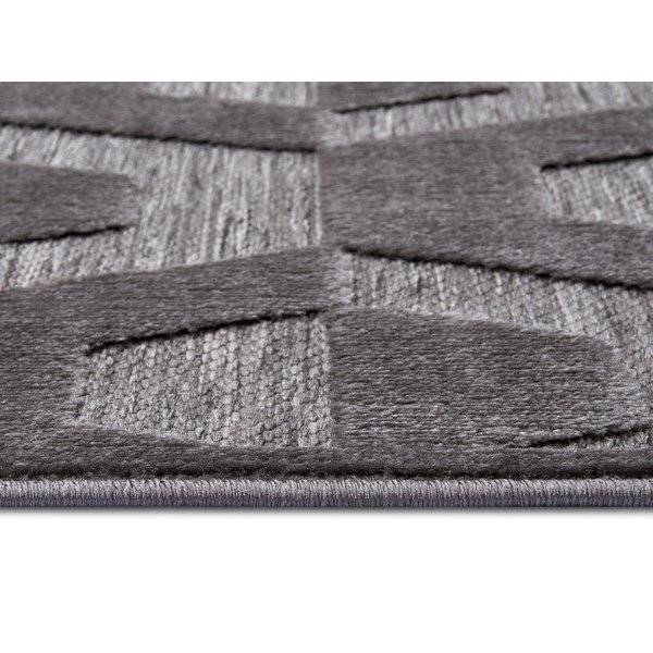 Antracīta pelēks paklājs 200x285 cm Iconic Hexa – Hanse Home-image-2