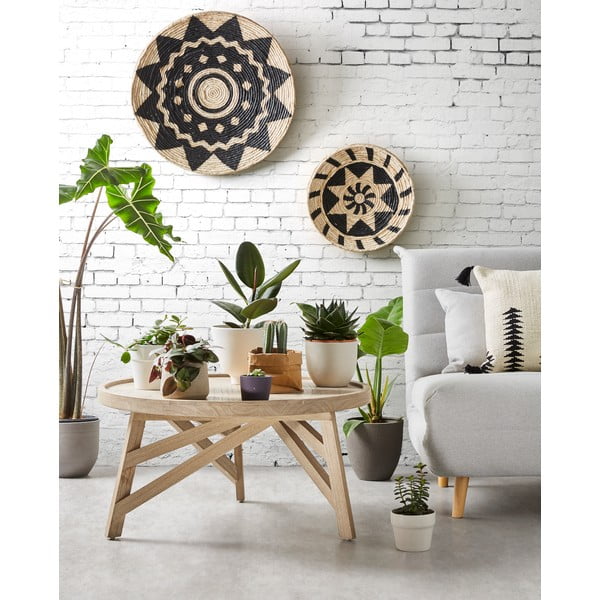 Koka žurnālgaldiņš Kave Home Thais, ø 80 cm-image-2