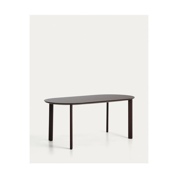 Dārza ēdamgalds ar stikla galda virsmu 90x180 cm Erice – Kave Home-image-1