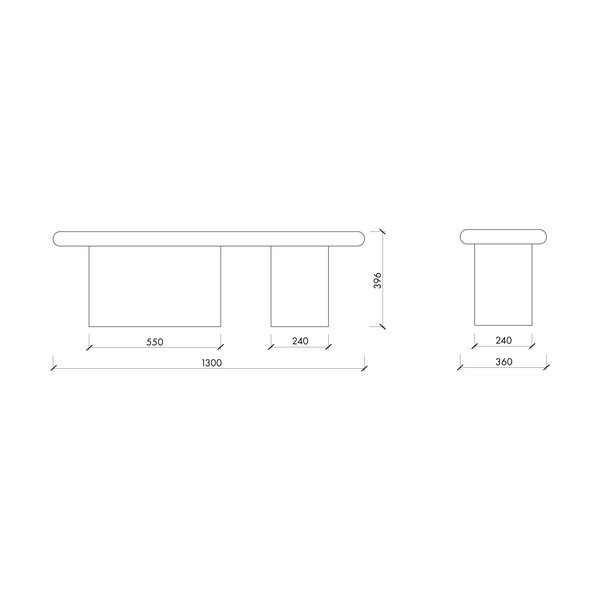 Brūns polsterēts sols no buklē auduma Rull – noo.ma-image-4