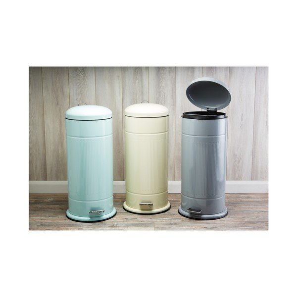 Kitchen Craft Living Nostalgia zilā atkritumu urna, 30 l-image-1