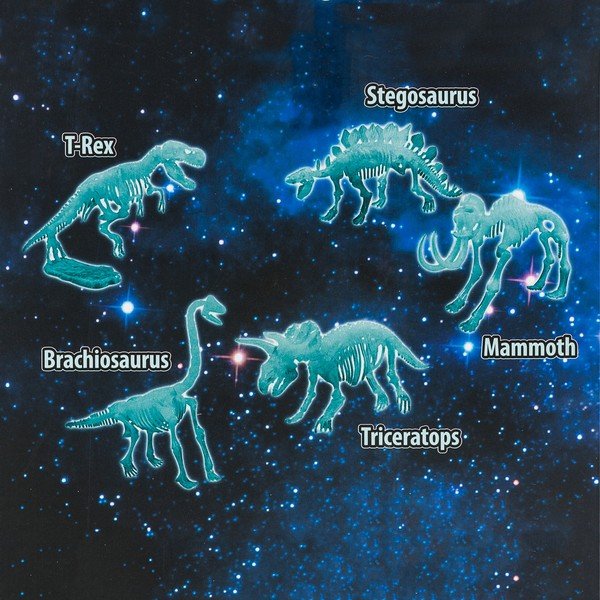 InnovaGoods Dinozauri fluorescējošās 3D puzles-image-1