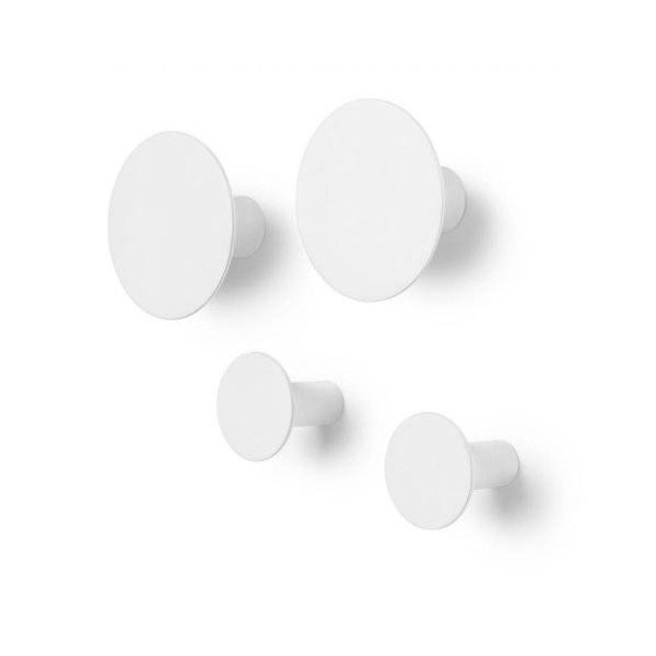 4 baltu sienas āķu komplekts Blomus Ponto