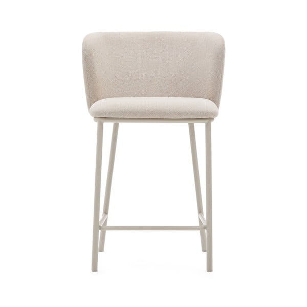 Bēšs bāra krēsls (sēdekļa augstums 65 cm) Ciselia – Kave Home-image-3