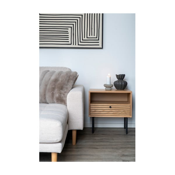 Dekoratīvais spilvens no mākslīgās kažokādas 45x45 cm Galena – House Nordic-image-3