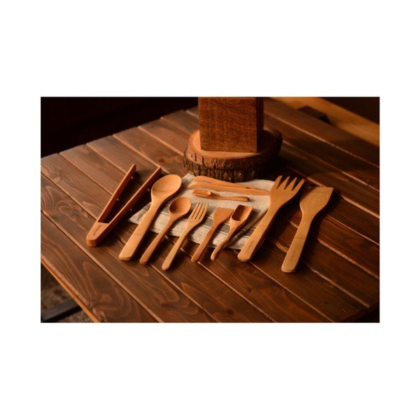 10 bambusa virtuves piederumu komplekts Bambum Violi-image-1