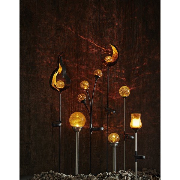 Oranža āra LED lampa ar saules baterijām Star Trading Roma-image-2