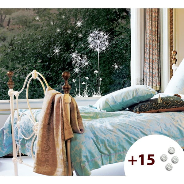 Uzlīmju un 15 Swarovski kristālu komplekts Ambiance Dandelion Flowers-image-2