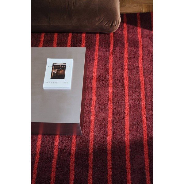 Sarkans/bordo kokvilnas paklājs 170x240 cm Mika – Jotex-image-1