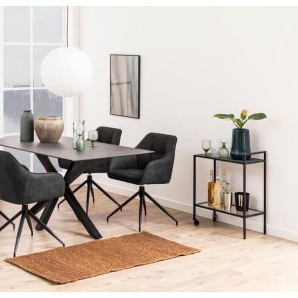 Melns pārvietojams galdiņš Actona Seaford-image-1