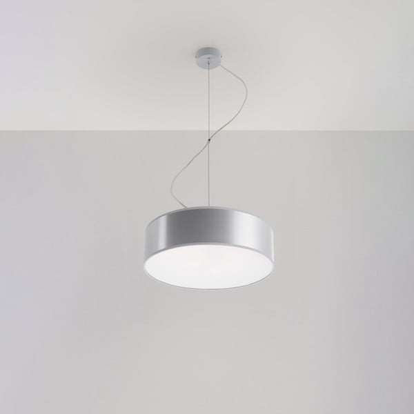 Pelēka piekaramā lampa ø 35 cm Atis – Nice Lamps