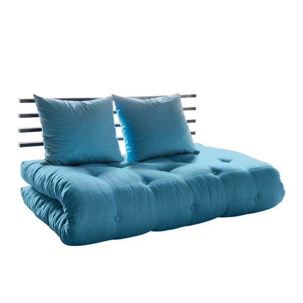 Dīvāns gulta Karup Shin Sano Black/Horizon Blue