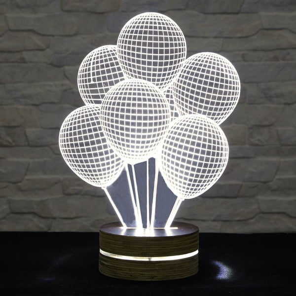3D galda lampa Ballons