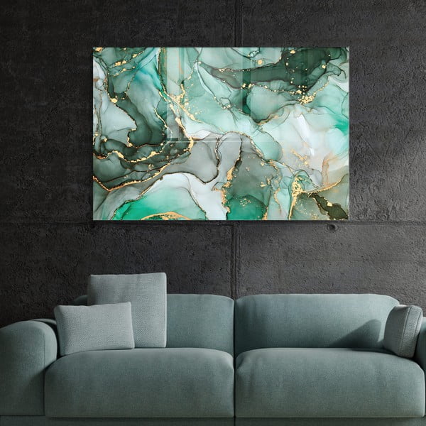 Stikla glezna 100x70 cm Turquoise – Wallity-image-2