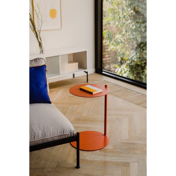 Tērauda apaļš sānu galdiņš 41x40 cm Ande – noo.ma-image-1