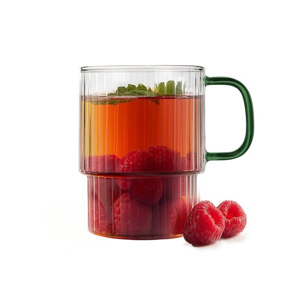 Zaļas kapučīno stikla krūzes (2 gab.) 350 ml Livio – Vialli Design-image-4