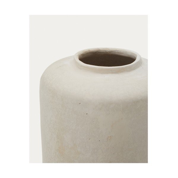 Krēmkrāsas augsta vāze no papjēmašē (augstums 55 cm) Serina – Kave Home-image-3