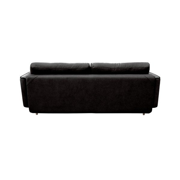 Melns trīsvietīgs izlaižams dīvāns ar gaišām kājām Mazzini Sofas Ivy-image-4
