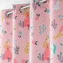 Rozā aizkars 140x260 cm Princesse Licorne – douceur d'intérieur