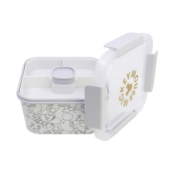 Balta plastmasas bērnu pusdienu kārba Mickey Mouse – STOR-image-3