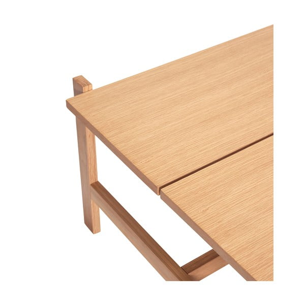 Dabīga toņa žurnālgaldiņš ar ozolkoka imitācijas galda virsmu 80x80 cm Dash – Hübsch-image-3