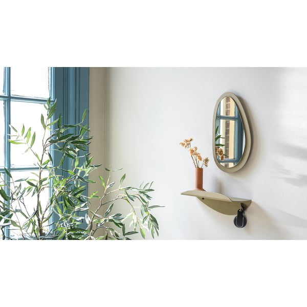 Bēšs metāla sienas plaukts 34 cm Pipa – Spinder Design-image-3