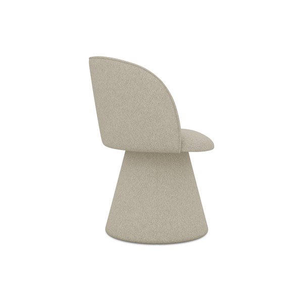 Bēšs polsterēts ēdamistabas krēsls Maia – Makamii-image-3