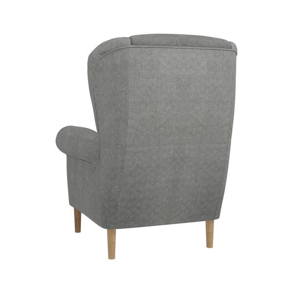 Gaiši pelēks atpūtas krēsls ar atzveltni Swan – Ropez-image-2