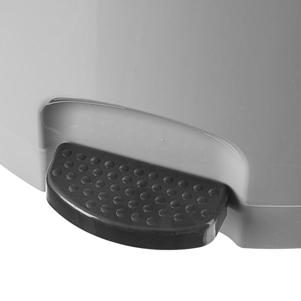 Pelēka plastmasas atkritumu tvertne ar pedāli 3 l – Orion-image-1