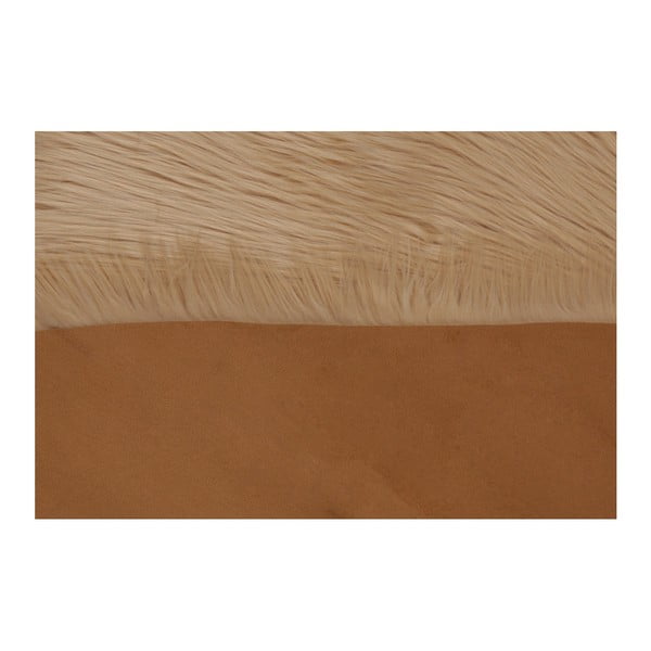 Brūns mākslīgās kažokādas paklājs Dione, 100 x 75 cm-image-1