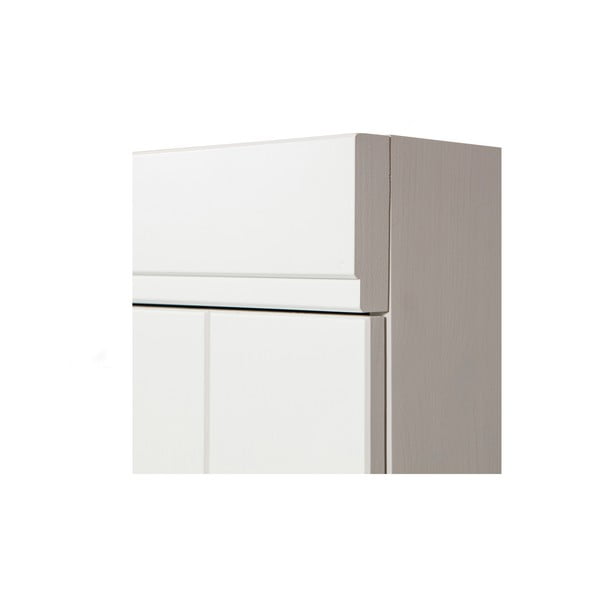 Balts priedes masīvkoka drēbju skapis 77x175 cm Connect – WOOOD-image-4