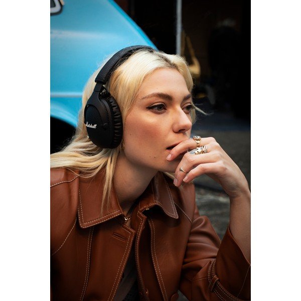 Melnas Bluetooth austiņas Marshall Monitor II-image-1