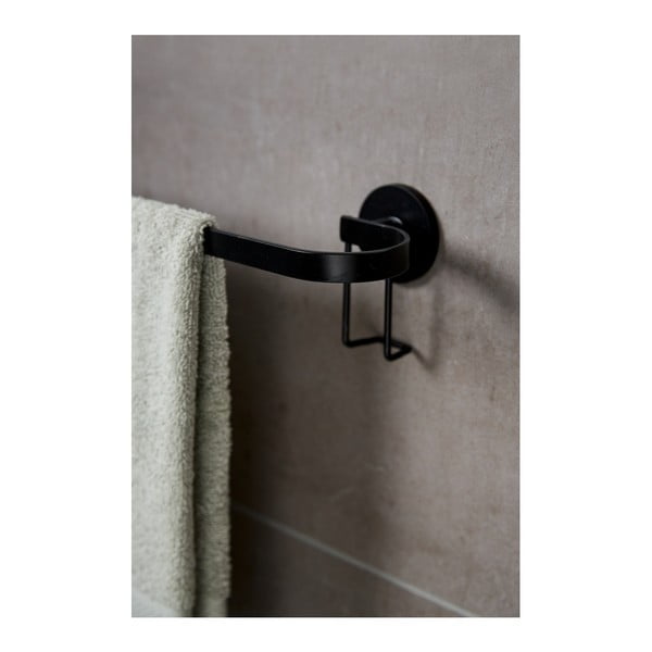 Melns sienas dvieļu turētājs Wenko Classic Plus-image-1