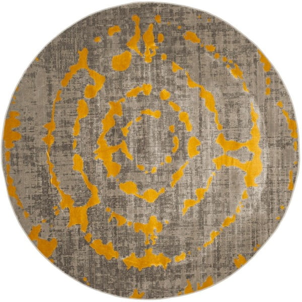 Dzeltens paklājs Webtappeti Abstract, 155 cm