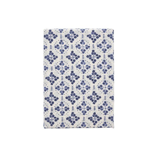 Balta/zila vienguļamā kokvilnas gultas veļa 140x200 cm Heirloom – Södahl-image-3