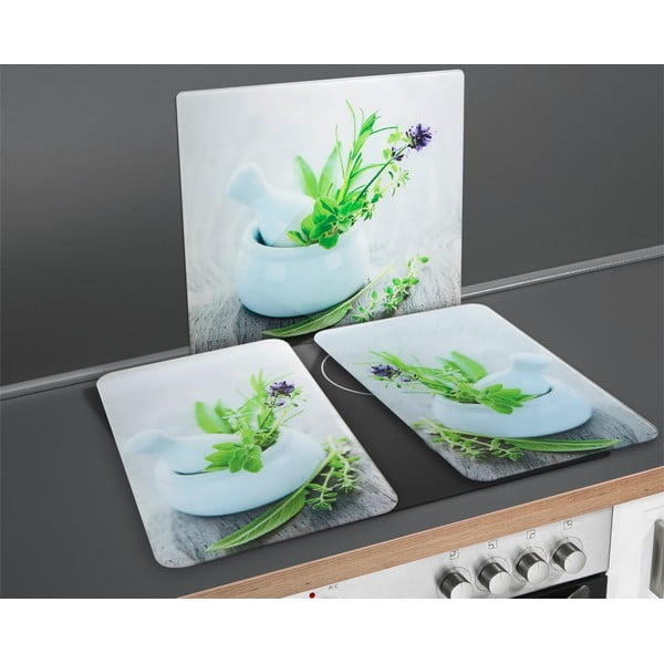 Stikla aizsargplāksne plītij Wenko Herb, 50 x 56 cm-image-4