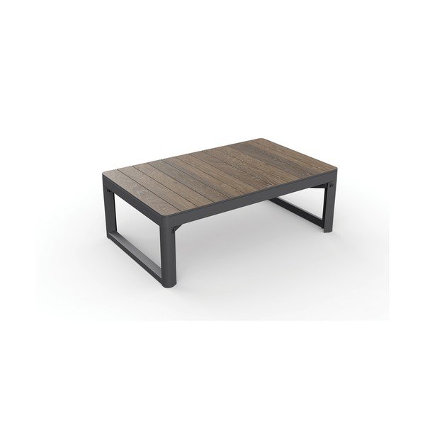Dārza kafijas galdiņš ar riekstkoka imitāciju 71,5x116 cm Lyon – Keter