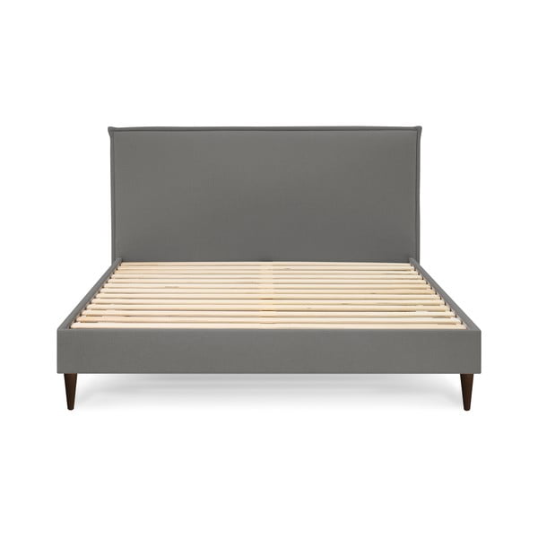 Tumši pelēka divguļamā gulta Bobochic Paris Sary Dark, 160 x 200 cm-image-3