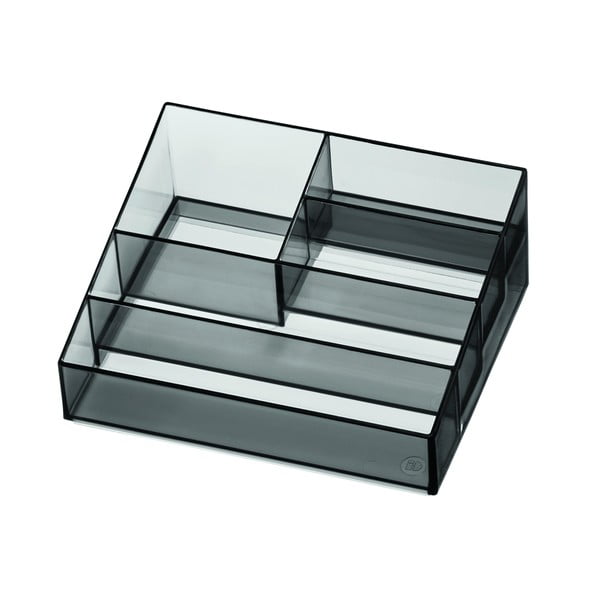 Matēts melns vannas istabas organizators kosmētikai no pārstrādātas plastmasas Nail Station – iDesign-image-2