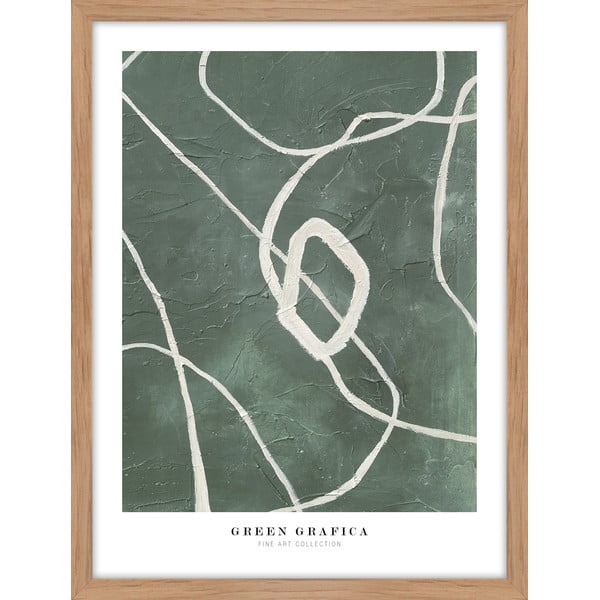 Glezna 32x42 cm Green Grafica   – Malerifabrikken